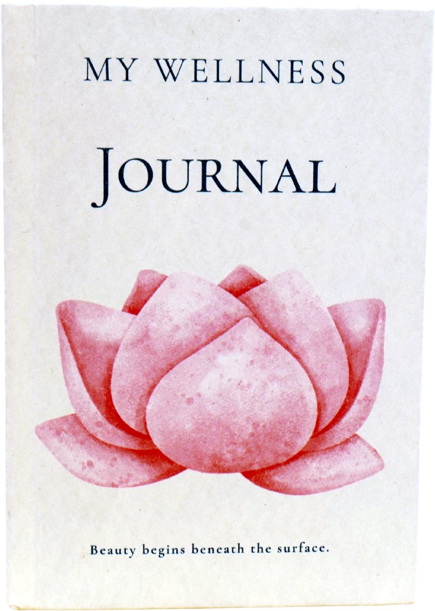 Lotus cover: a pink watercolour lotus on cream